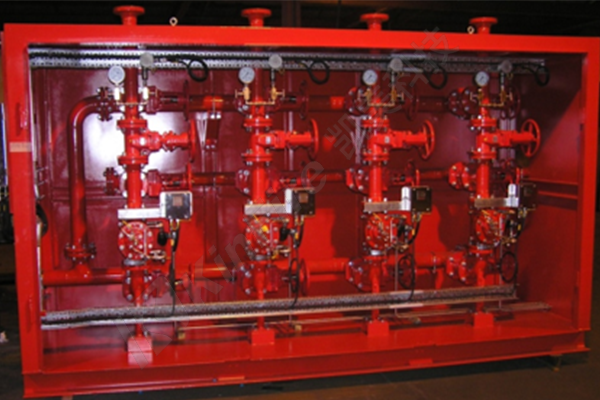 全封闭喷淋阀撬装设备